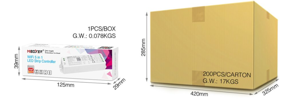 WL5 – RGB+CCT LED Controller (2.4GHz)