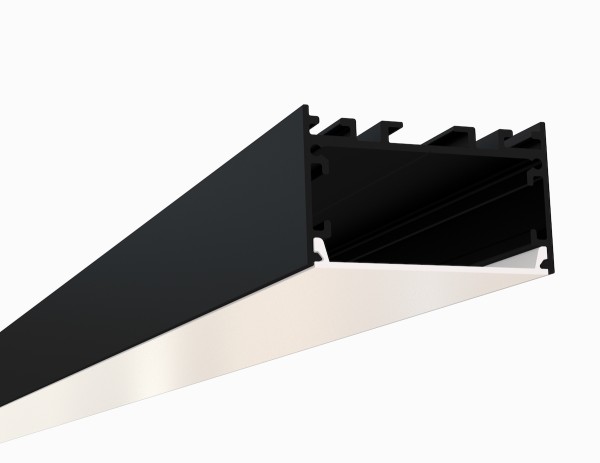 455ASL-B – Surface / Pendant Black LED Channel