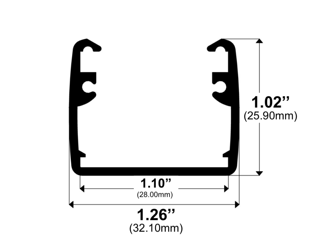411ASL – Square LED Channel
